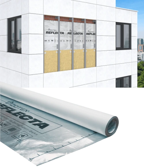 REFLECTA – Nichtbrennbare, Reflektierende Dampfbremse